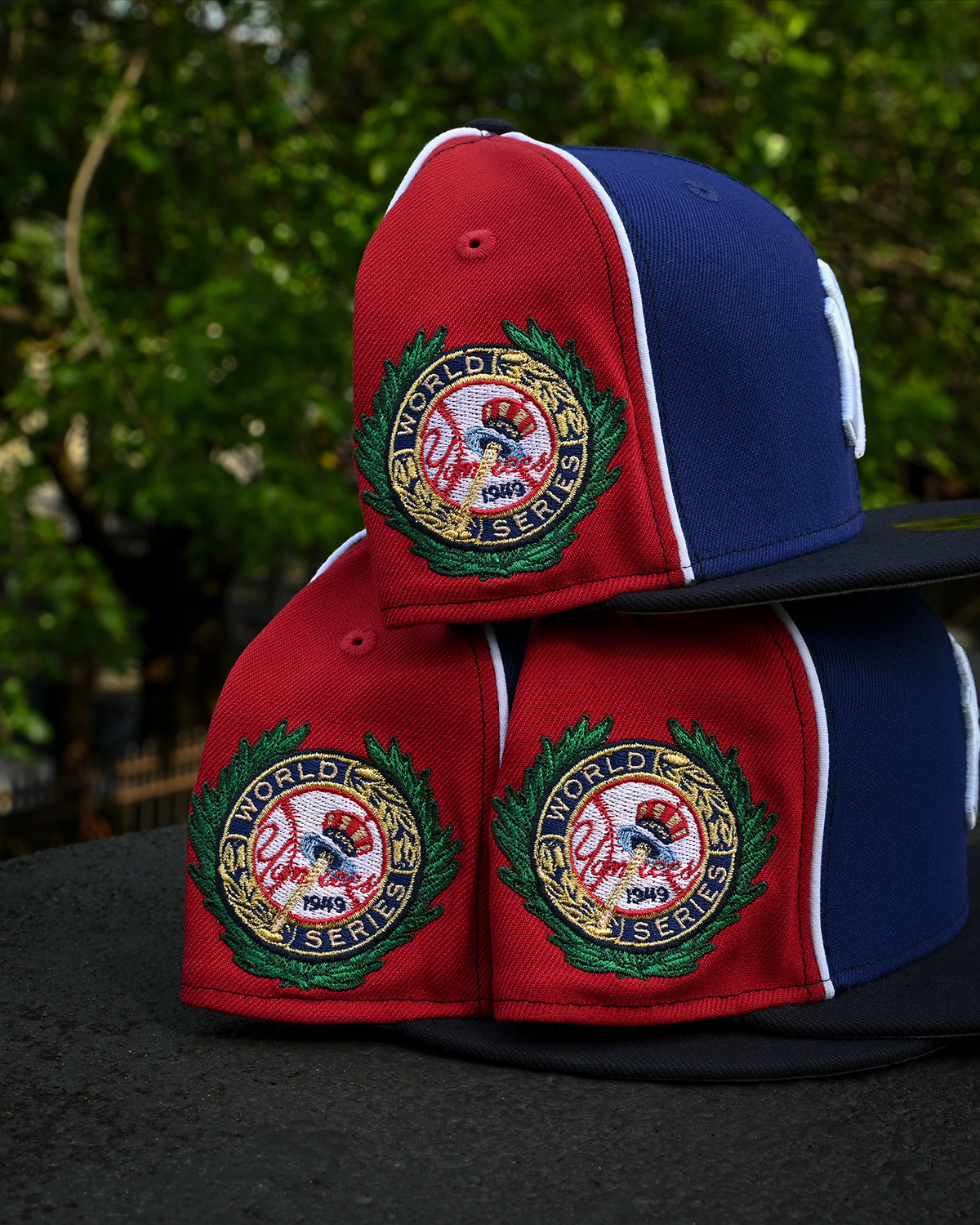 New York Yankees 1949 World Series Royal/Navy/Front Door Red 59Fifty New Era