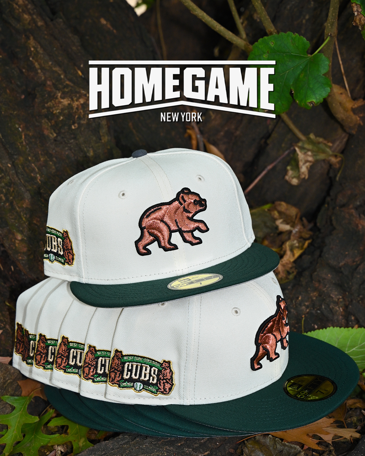 Chicago Cubs Chrome White/Dark Green 59Fifty New Era