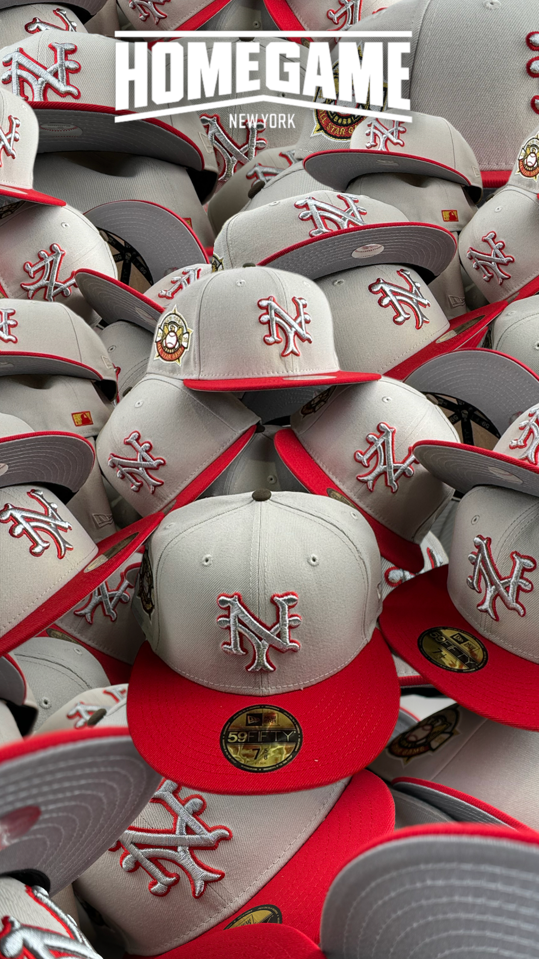 New York Giants 1939 All Star Game Stone/Scarlet New Era 59Fifty Hat