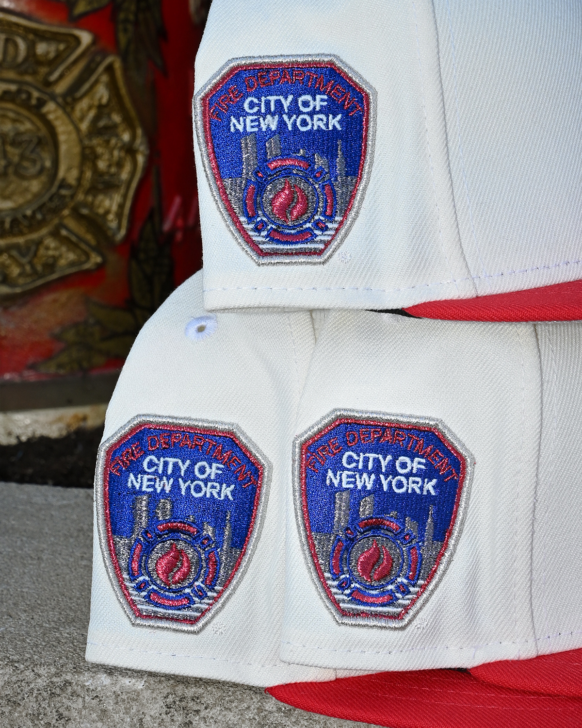 New York Yankees Fire Department City Of New York Chrome White/Scarlet 59Fifty New Era