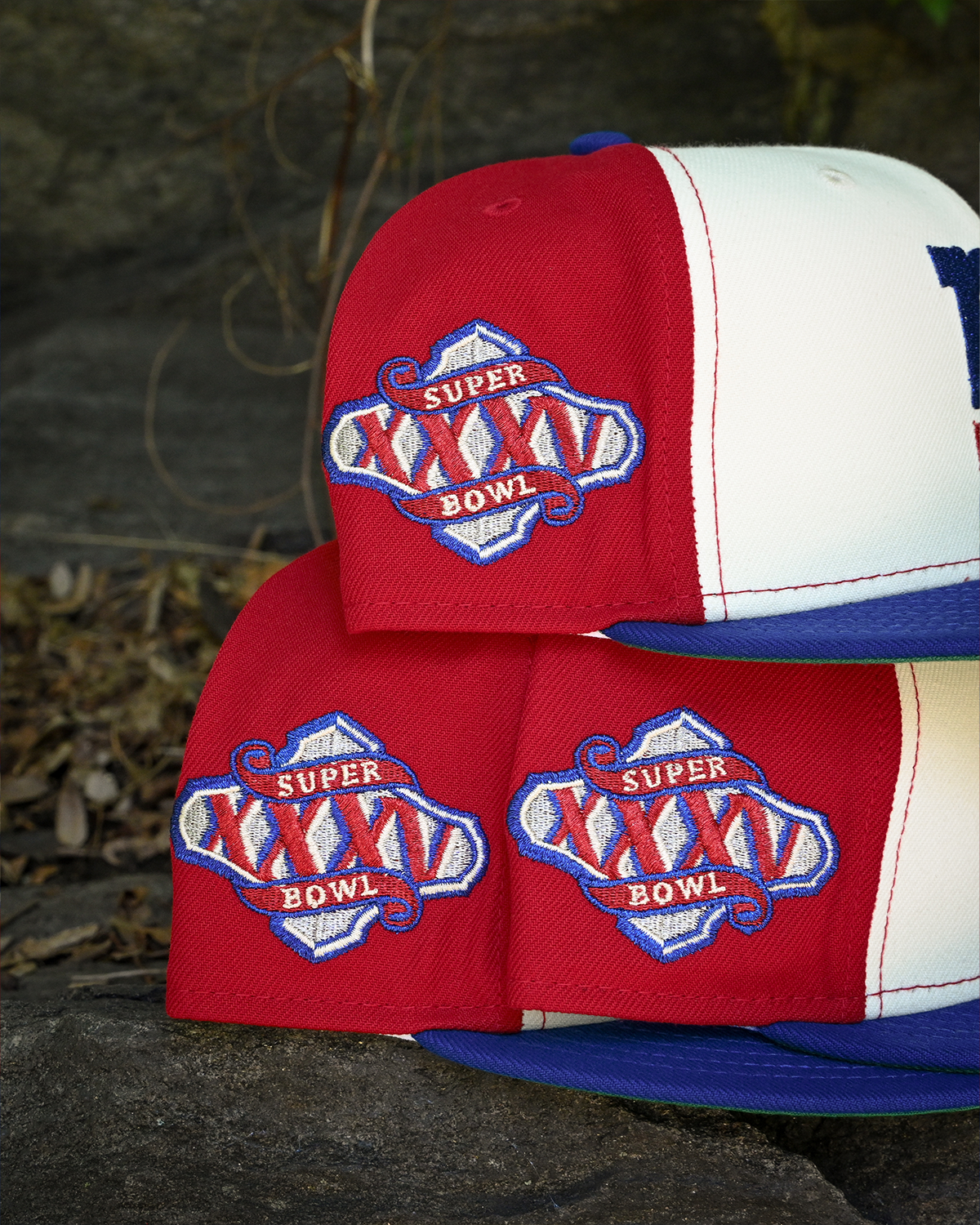 New York Giants Super Bowl Chrome White/Front Door Red/Royal 59Fifty New Era
