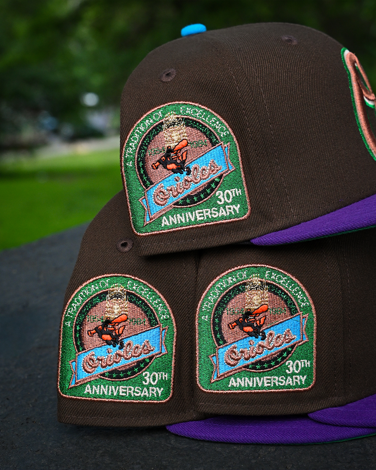 Baltimore Orioles 30th Anniversary Walnut/True Purple 59Fifty New Era