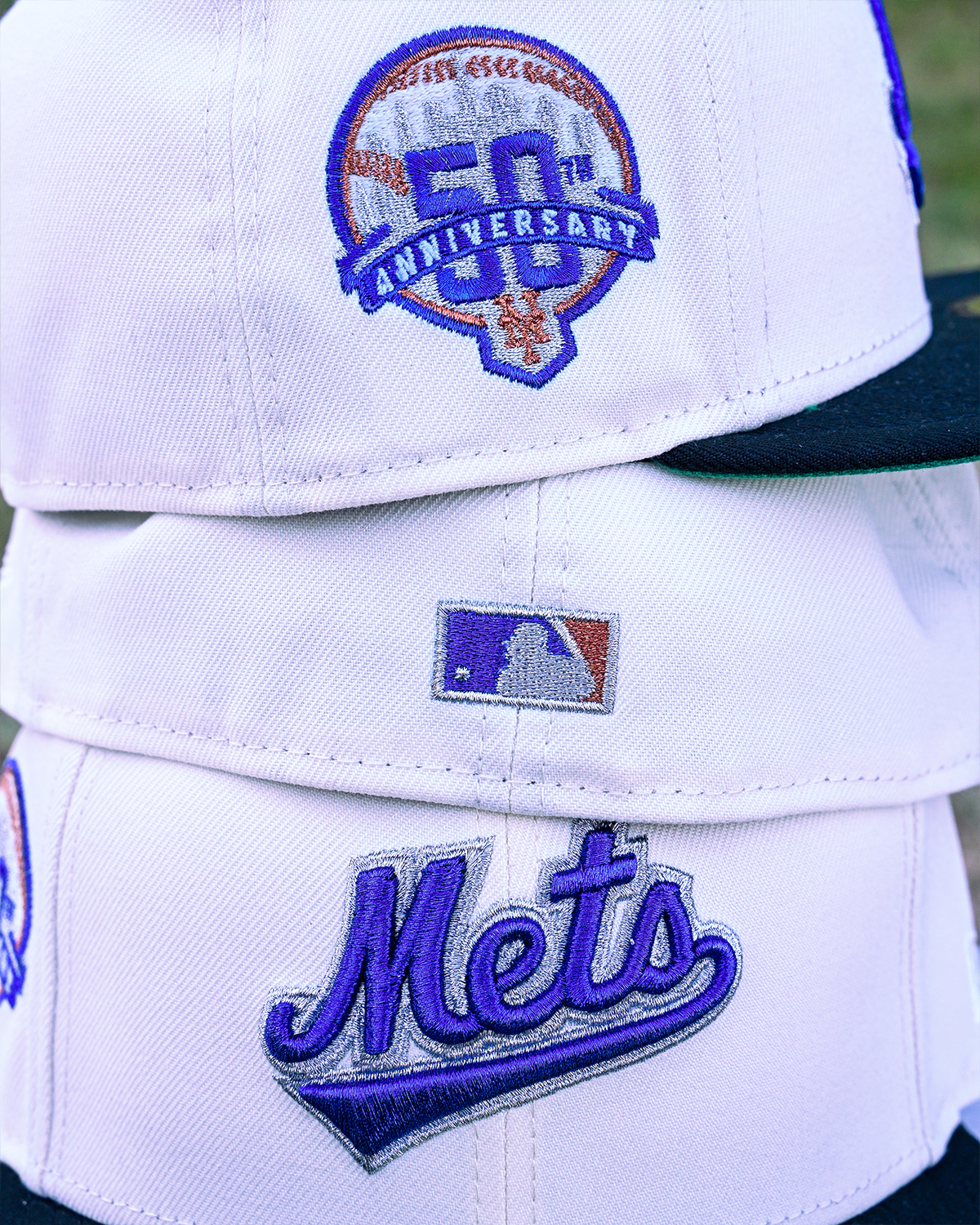 New York Mets 50th Anniversary Chrome White/Black 59Fifty New Era