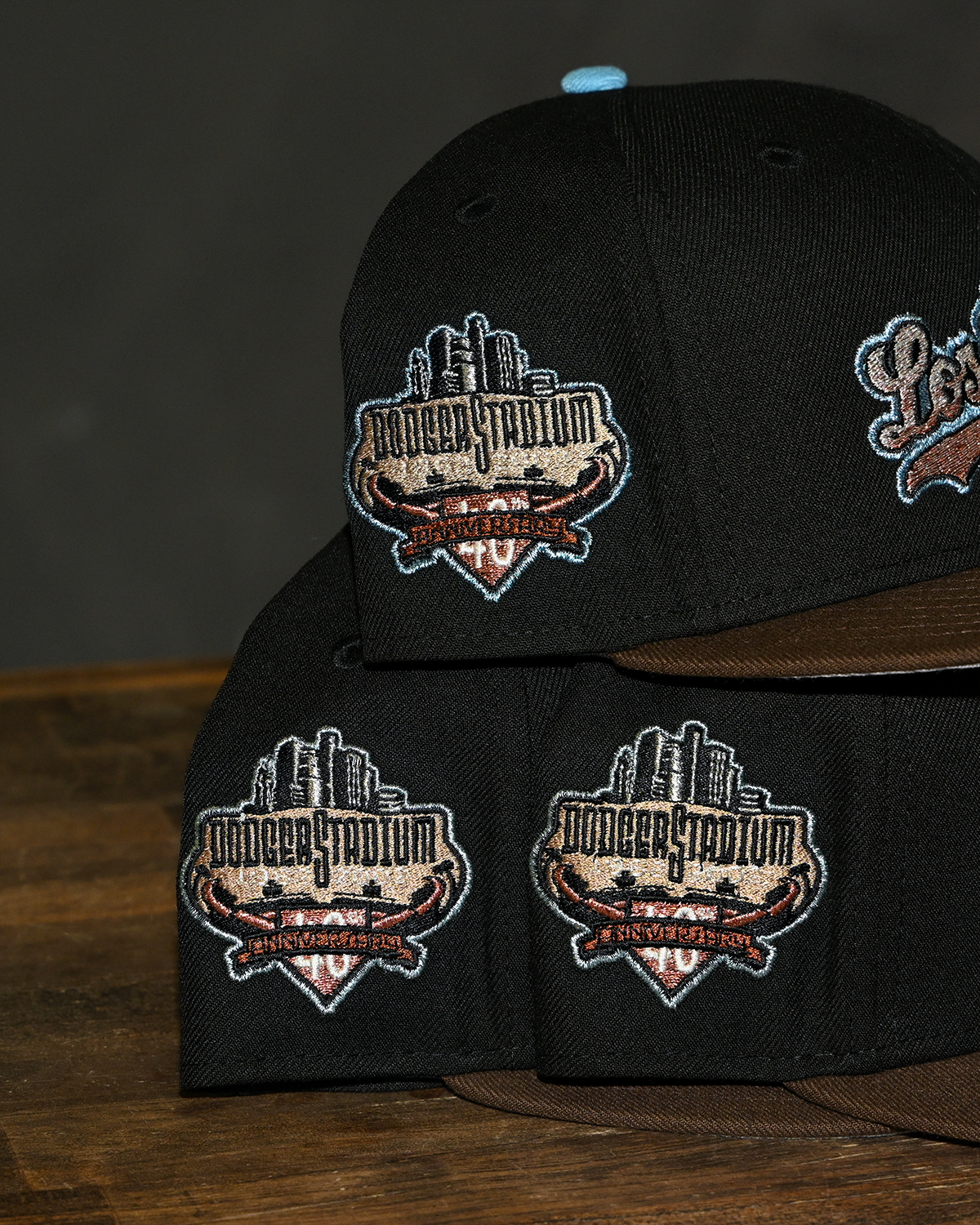 Los Angeles Dodgers Stadium 40th Anniversary Black/Walnut 59Fifty New Era