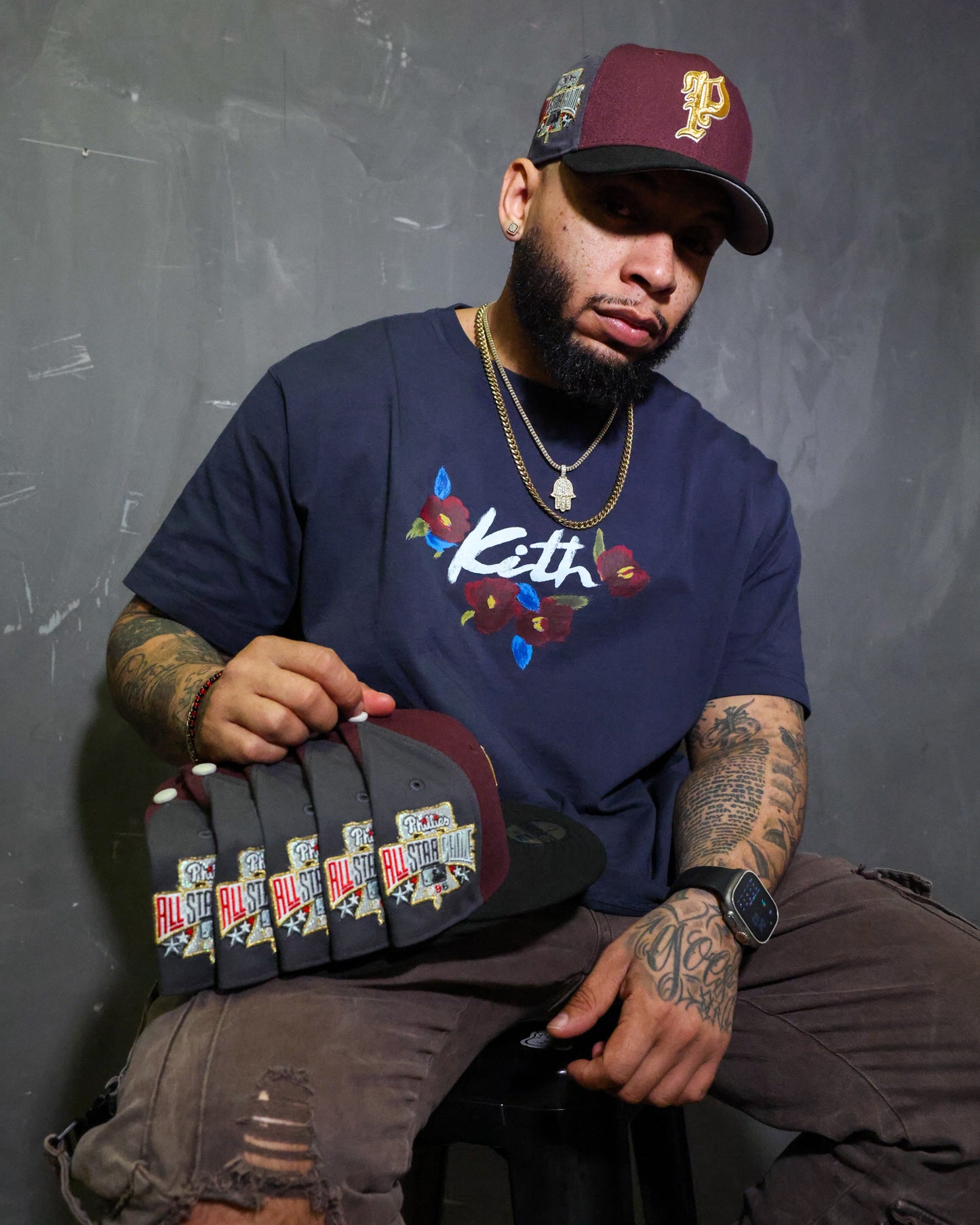 Philadelphia Phillies 1996 All Star Game Maroon/Black 59Fifty New Era