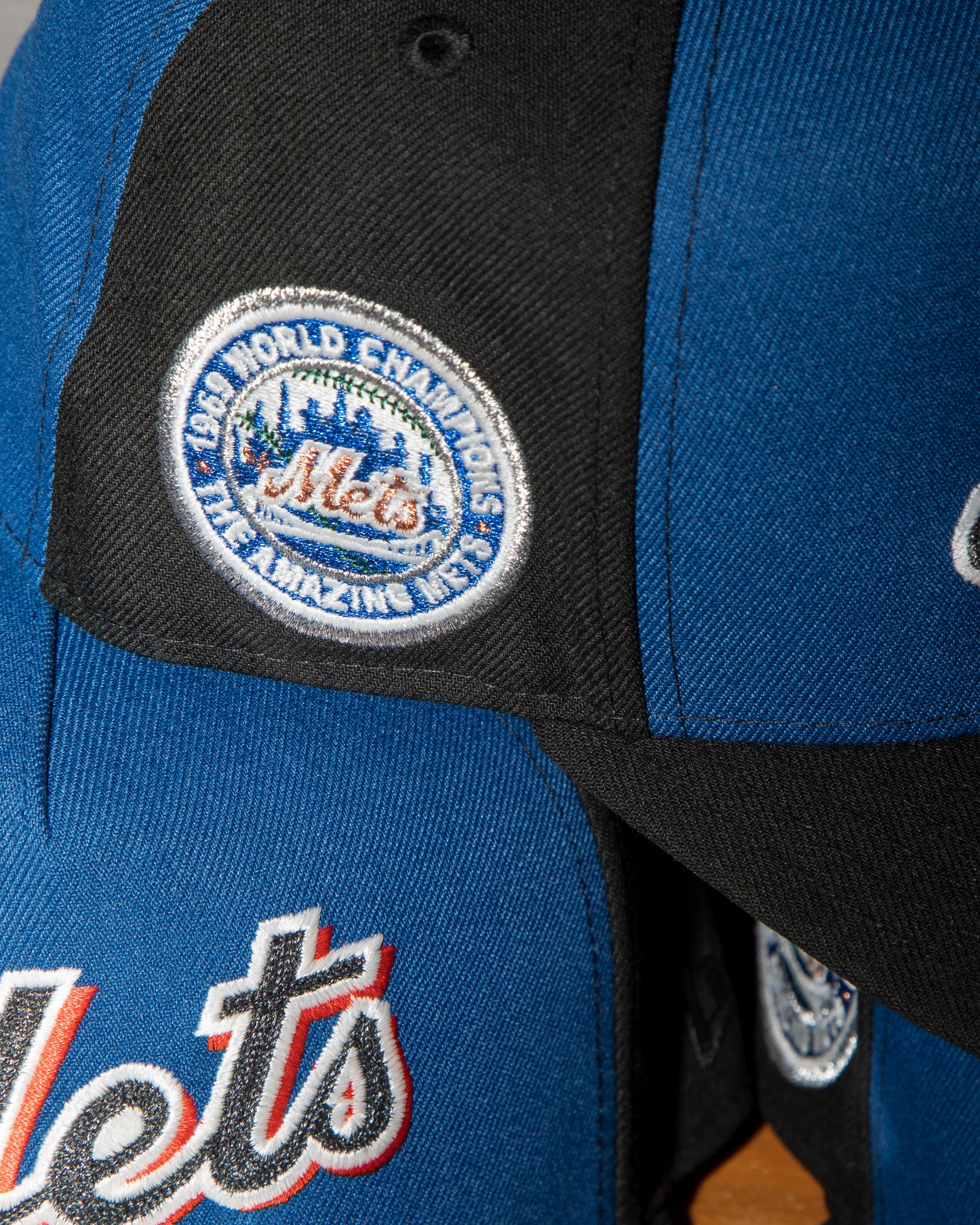 New York Mets 1969 World Champions Royal/Black 9Fifty A-Frame Snapback New Era