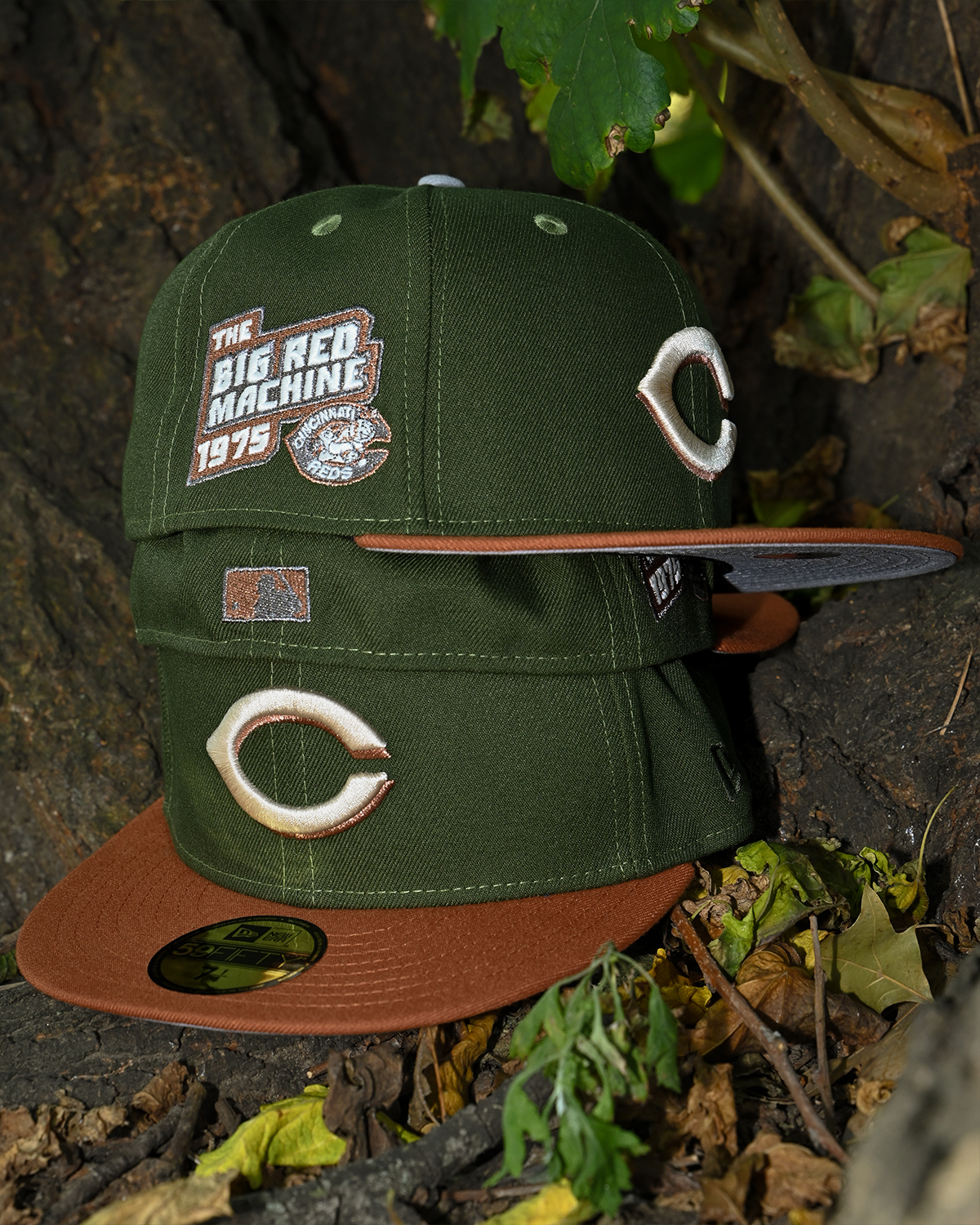 Cincinnati Reds 1975 The Big Red Machine Olive/Rust Orange 59Fifty New Era