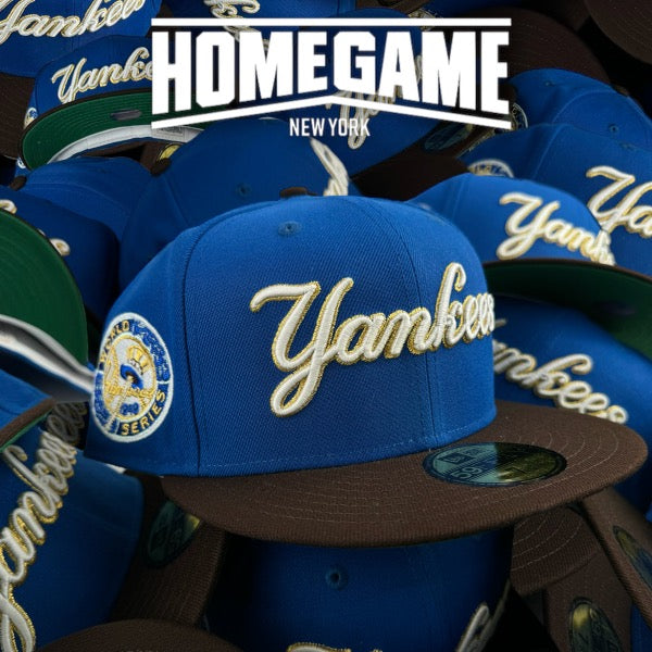 New York Yankees 1949 World Series Blue Azure/Burnt Wood 59Fifty New Era Hat