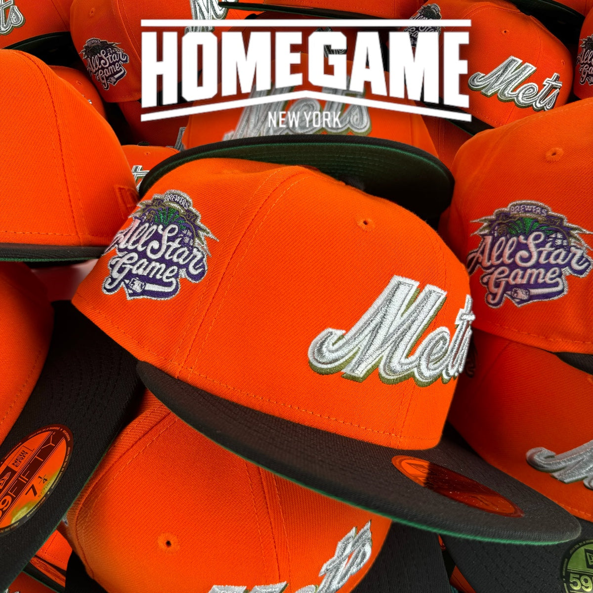 New York Mets 2002 All Star Game in Rush Orange/Black 59Fifty New Era Hat