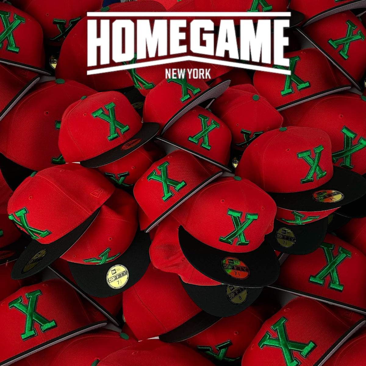 Cuban X Giants Front Door Red/Black 59Fifty New Era