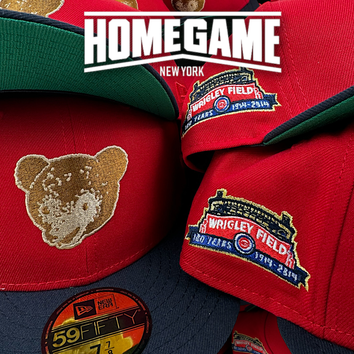 Chicago Cubs Wrigley Field 20 Years Scarlet/Navy 59Fifty New Era