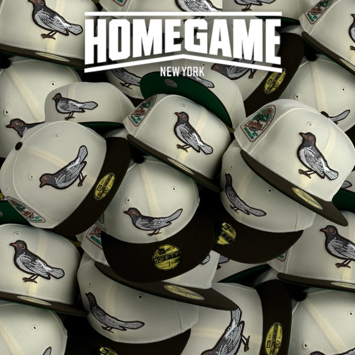 Baltimore Orioles 30th Anniversary in Chrome White/Walnut 59Fifty New Era Hat