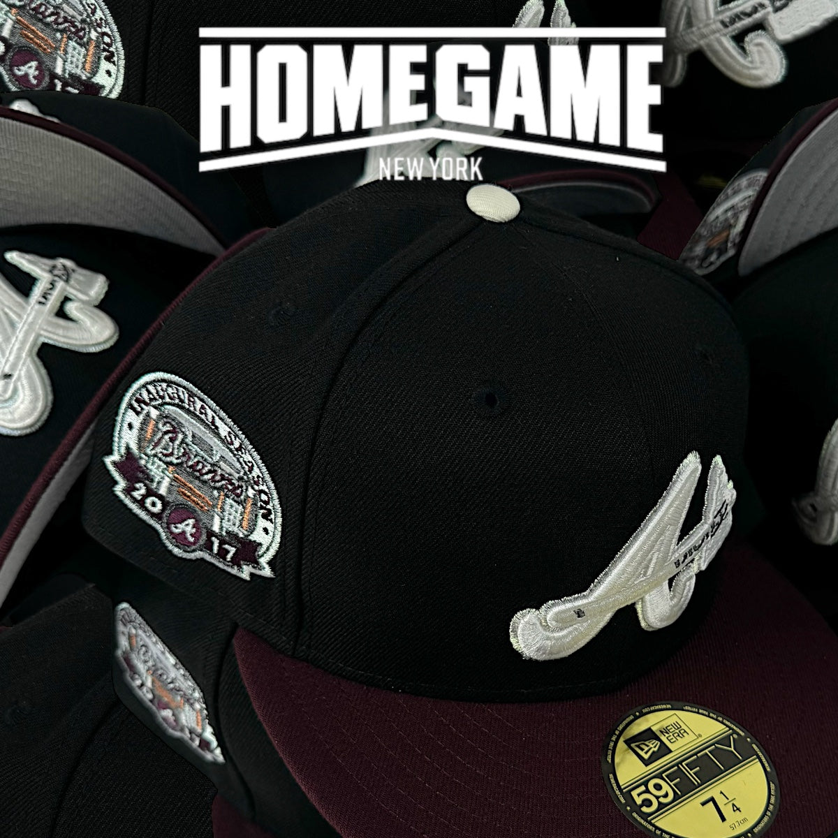 Atlanta Braves 2017 Inaugural Season Black/Maroon