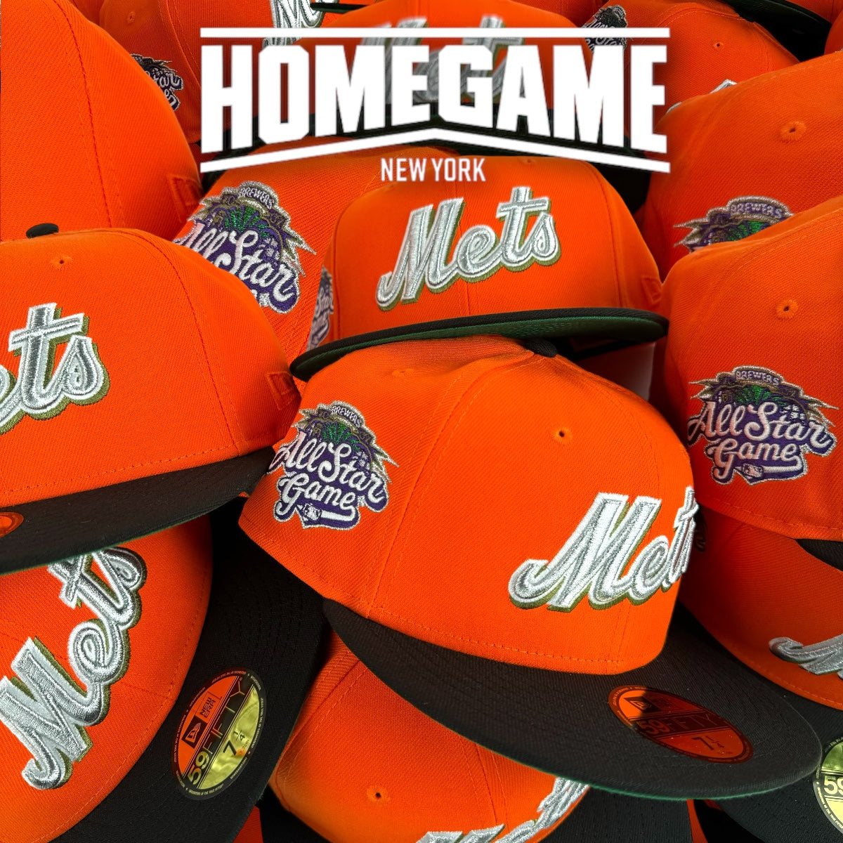 New York Mets 2002 All Star Game in Rush Orange/Black 59Fifty New Era Hat