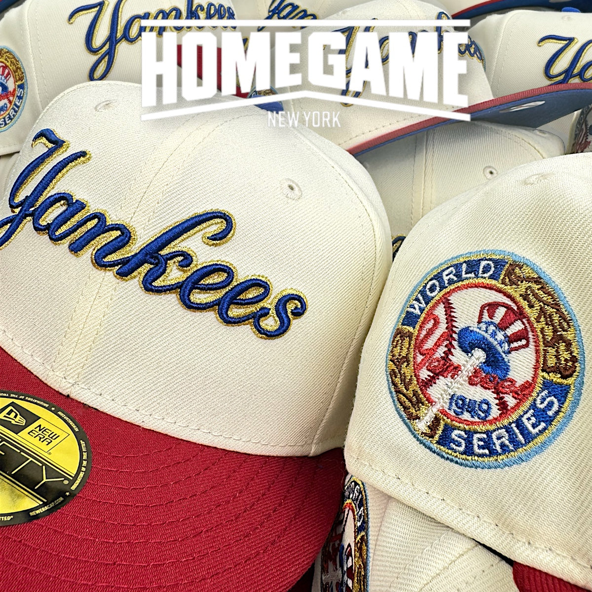 Mikey Ice Cream New York Yankees 1949 World Series Chrome White/Burgundy 59Fifty New Era