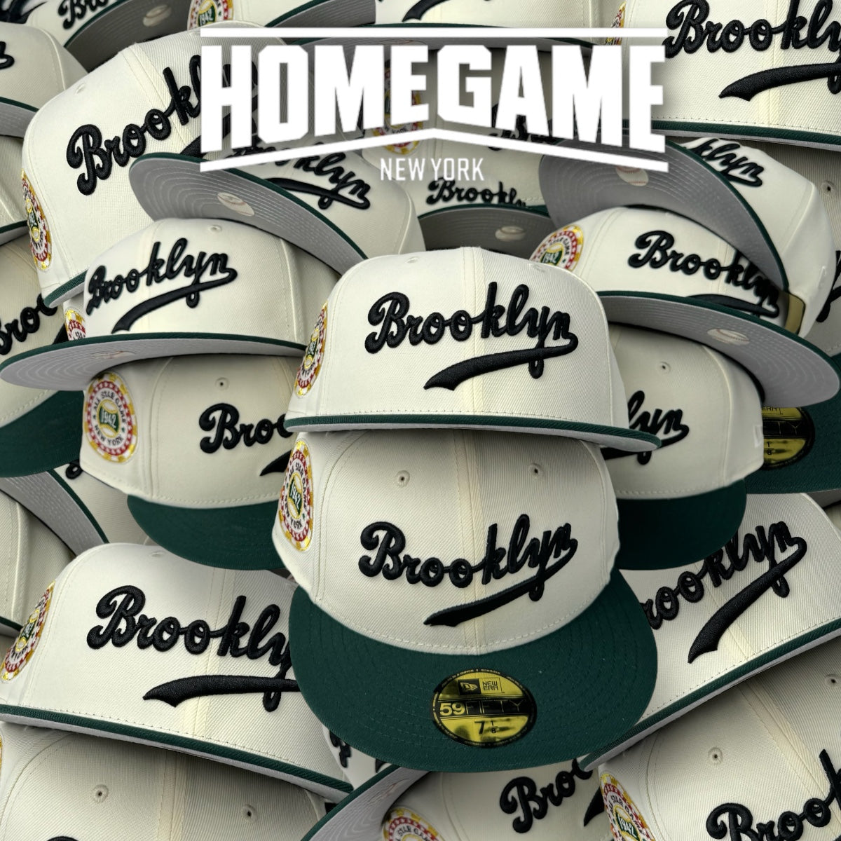 Brooklyn Dodgers 1942 All Star Game Chrome White/Dark Green 59Fifty New Era