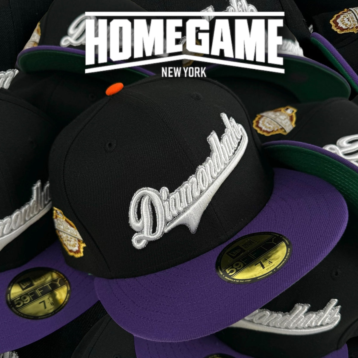 Arizona Diamondbacks 2001 World Series Black/True Purple 59Fifty New Era