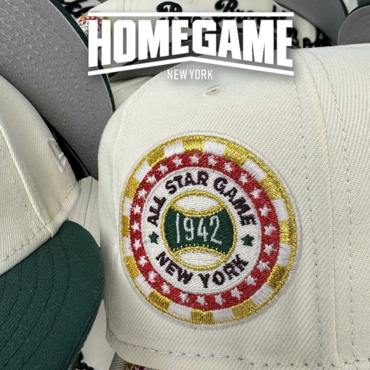 Brooklyn Dodgers 1942 All Star Game Chrome White/Dark Green 59Fifty New Era