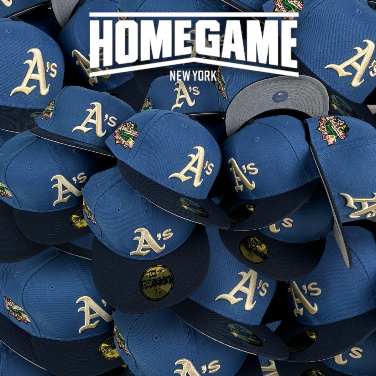 Oakland Athletic Battle Of The Bay Indigo/Night Shift Navy 59Fifty New Era Hat