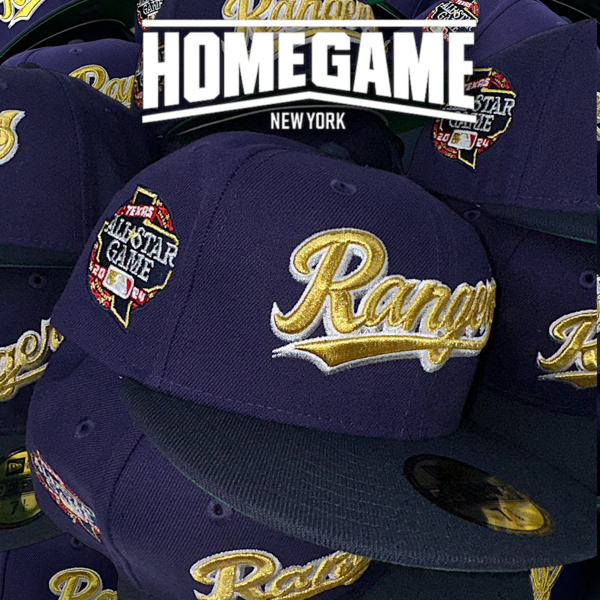 Texas Rangers 2024 All Star Game Purple/Night Shift Navy 59Fifty New Era