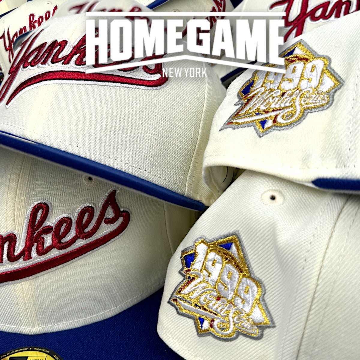 New York Yankees 1999 World Series Chrome White/Dark Royal 59Fifty New Era