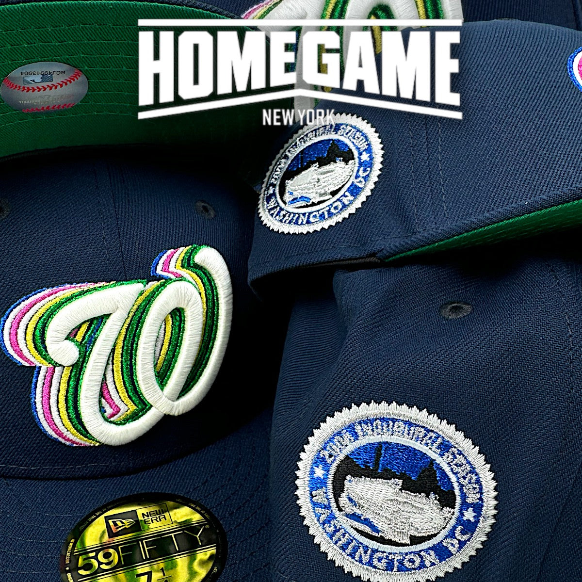 Washington Nationals 2008 Inaugural Season Oceanside Blue 59Fifty New Era