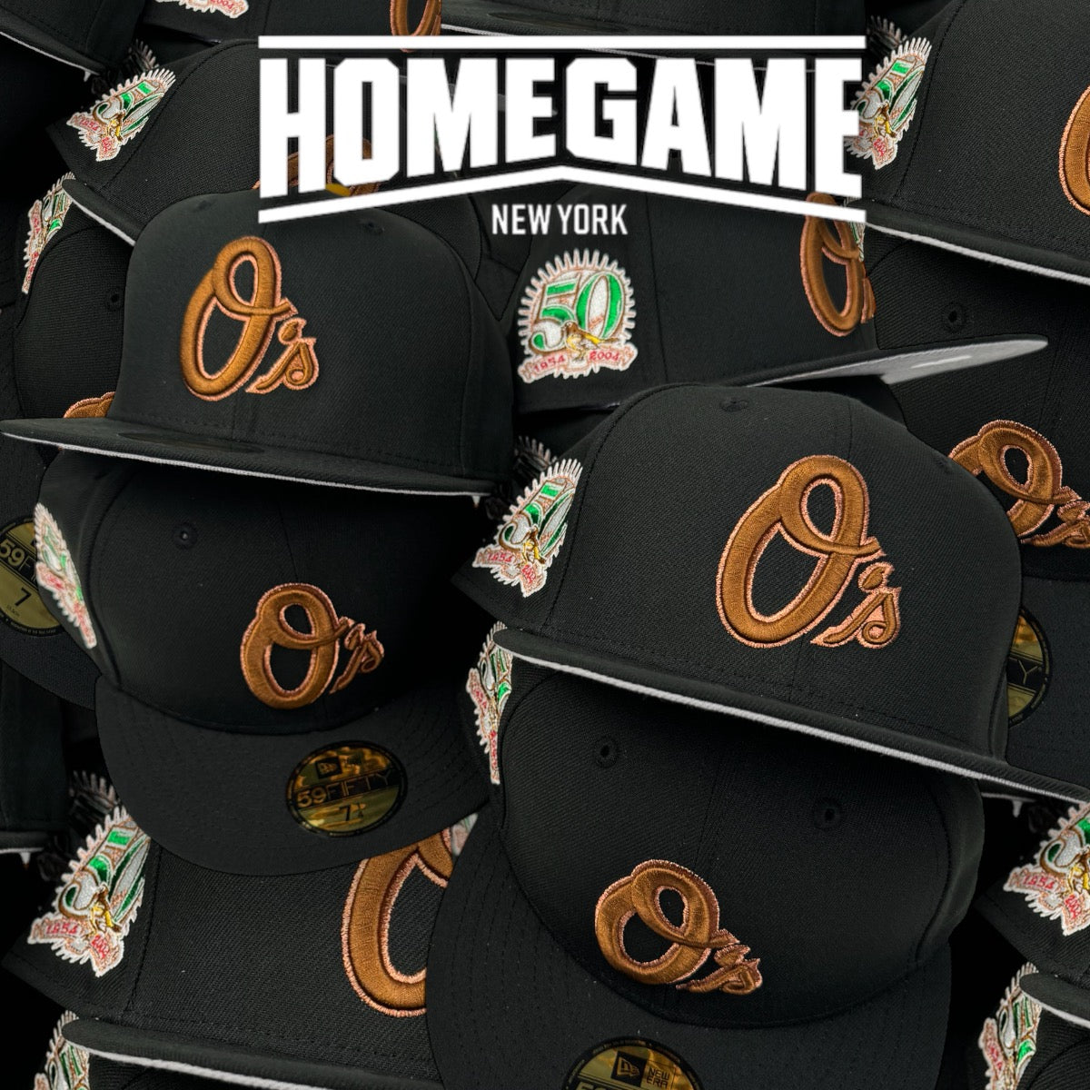 Baltimore Orioles 50th Anniversary Black 59Fifty New Era