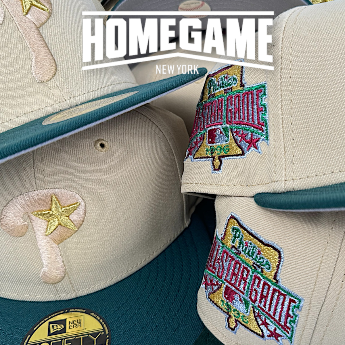 Philadelphia Phillies 1996 All Star Game Chrome White/Dark Green 59Fifty New Era