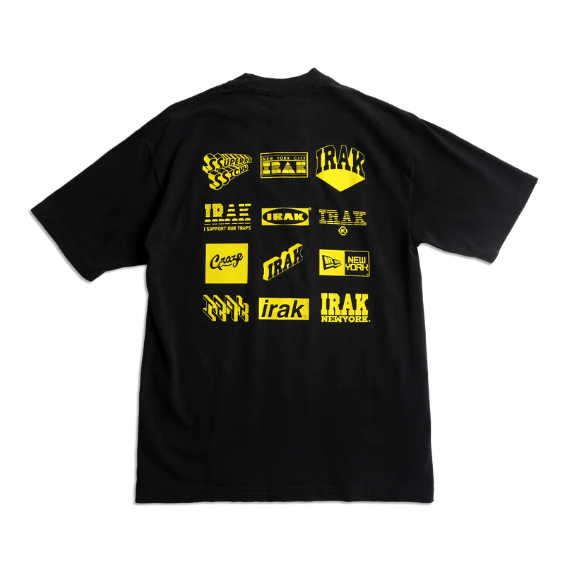 IRAK Logo Tee Vintage Black