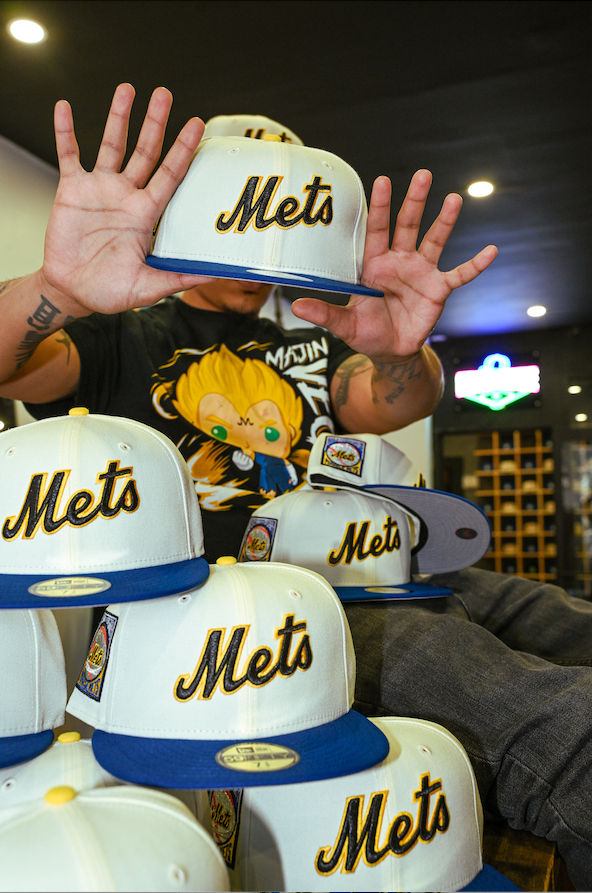 New York Mets 25th Anniversary Chrome White/Light Royal 59Fifty New Era Hat