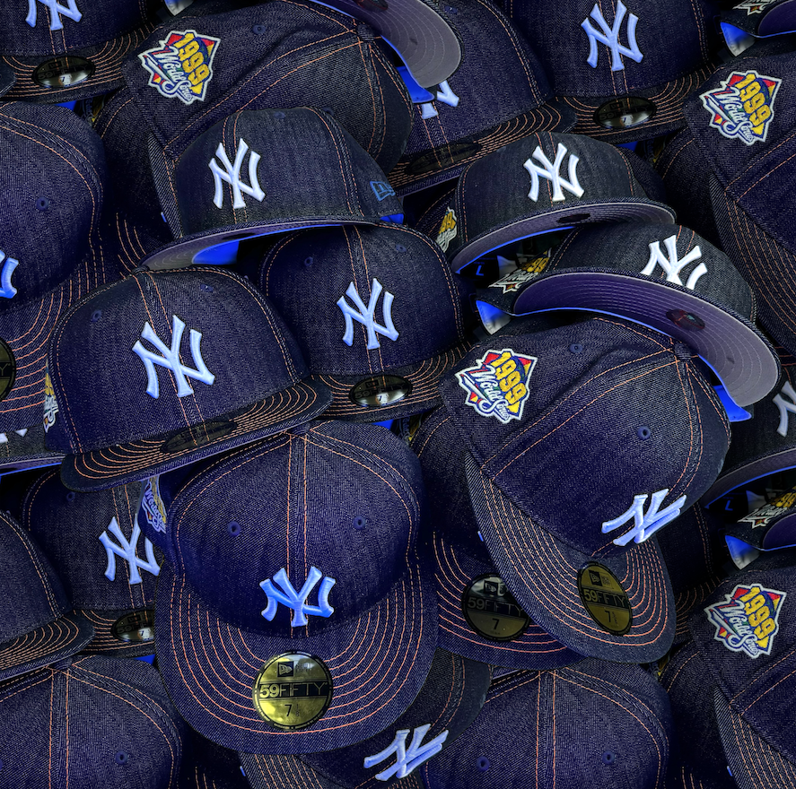 New York Yankees 1999 World Series Denim/Orange 59Fifty New Era Hat