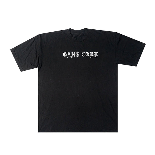 Gang Corp Old English Logo Tee Black