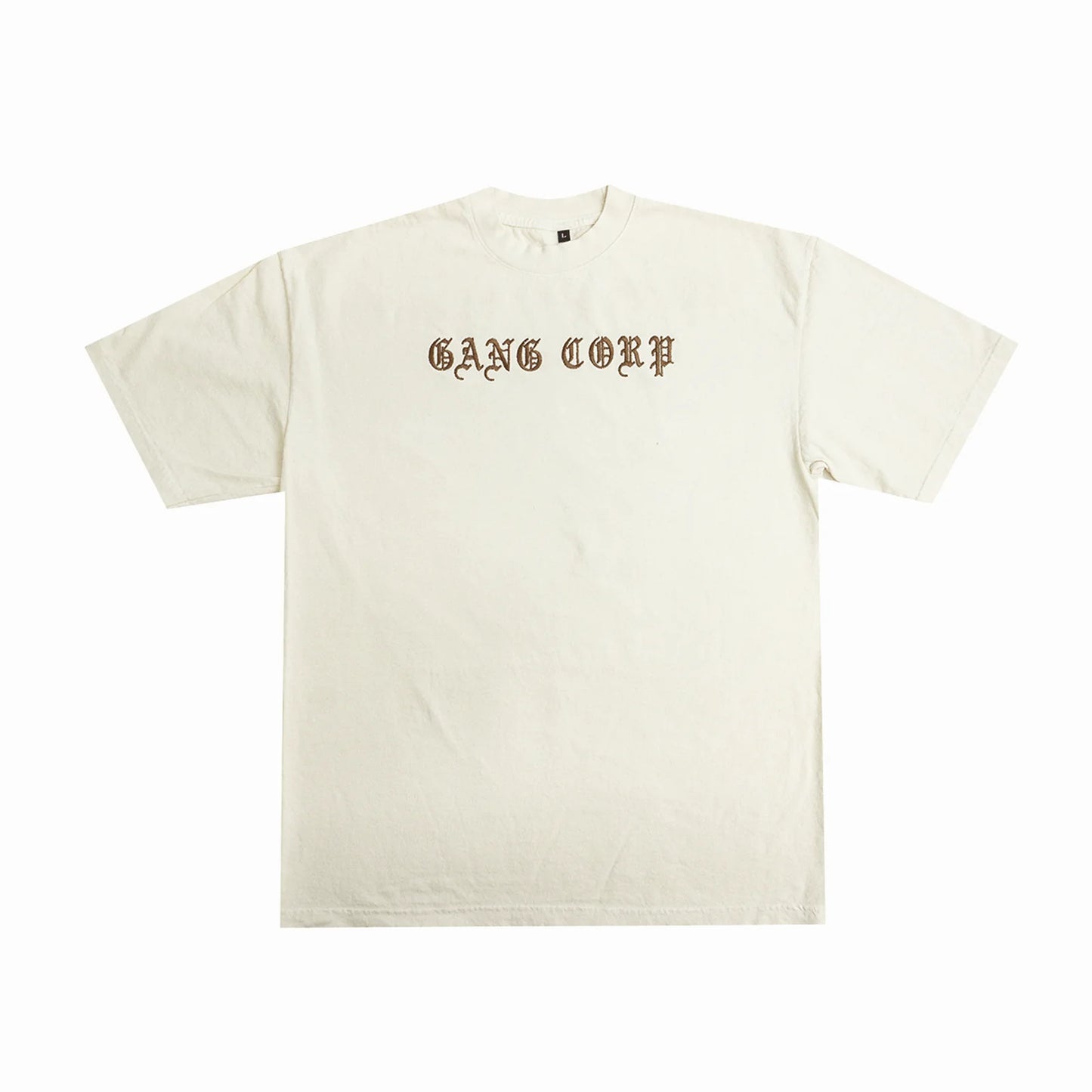 Gang Corp Old English Logo Tee Natural