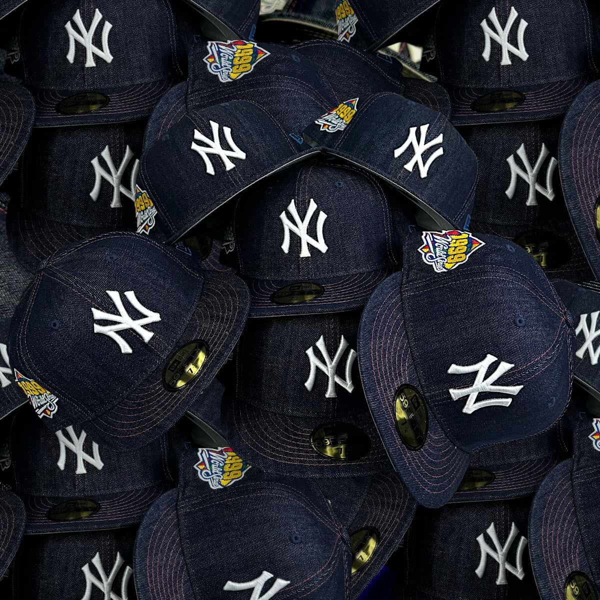 New York Yankees 1999 World Series Denim/Pink 59Fifty New Era Hat