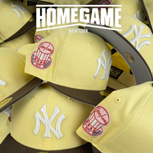 New York Yankees 1952 World Series Game in Soft Yellow/Walnut 59Fifty New Era Hat
