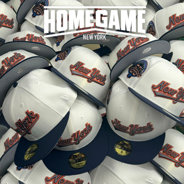 New York Mets 50th Anniversary Chrome White/Night Shift Navy 59Fifty New Era Hat