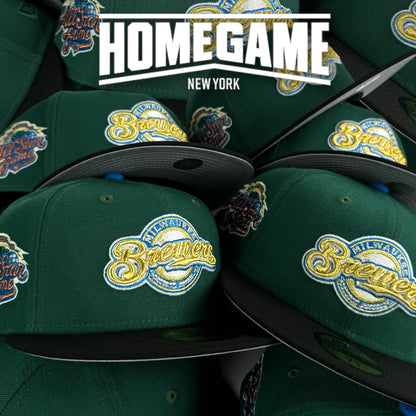 Milwaukee Brewers 2002 All Star in Black/Emerald Green 59Fifty New Era Hat