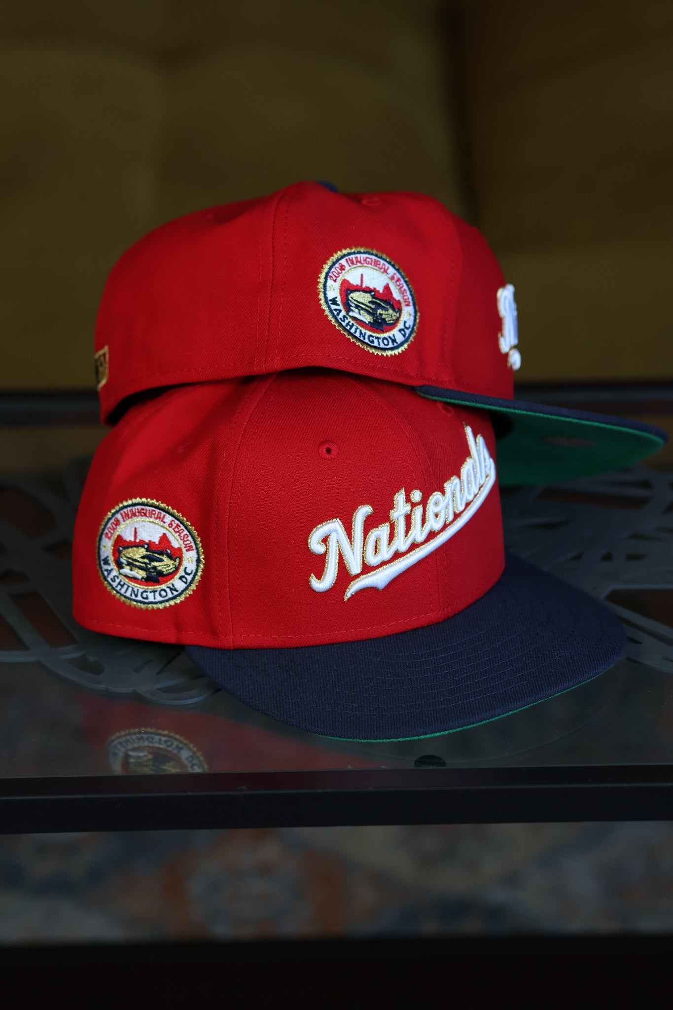 Washington Nationals 2008 Inaugural Season in Scarlet/Night Shift Navy 59Fifty New Era Hat