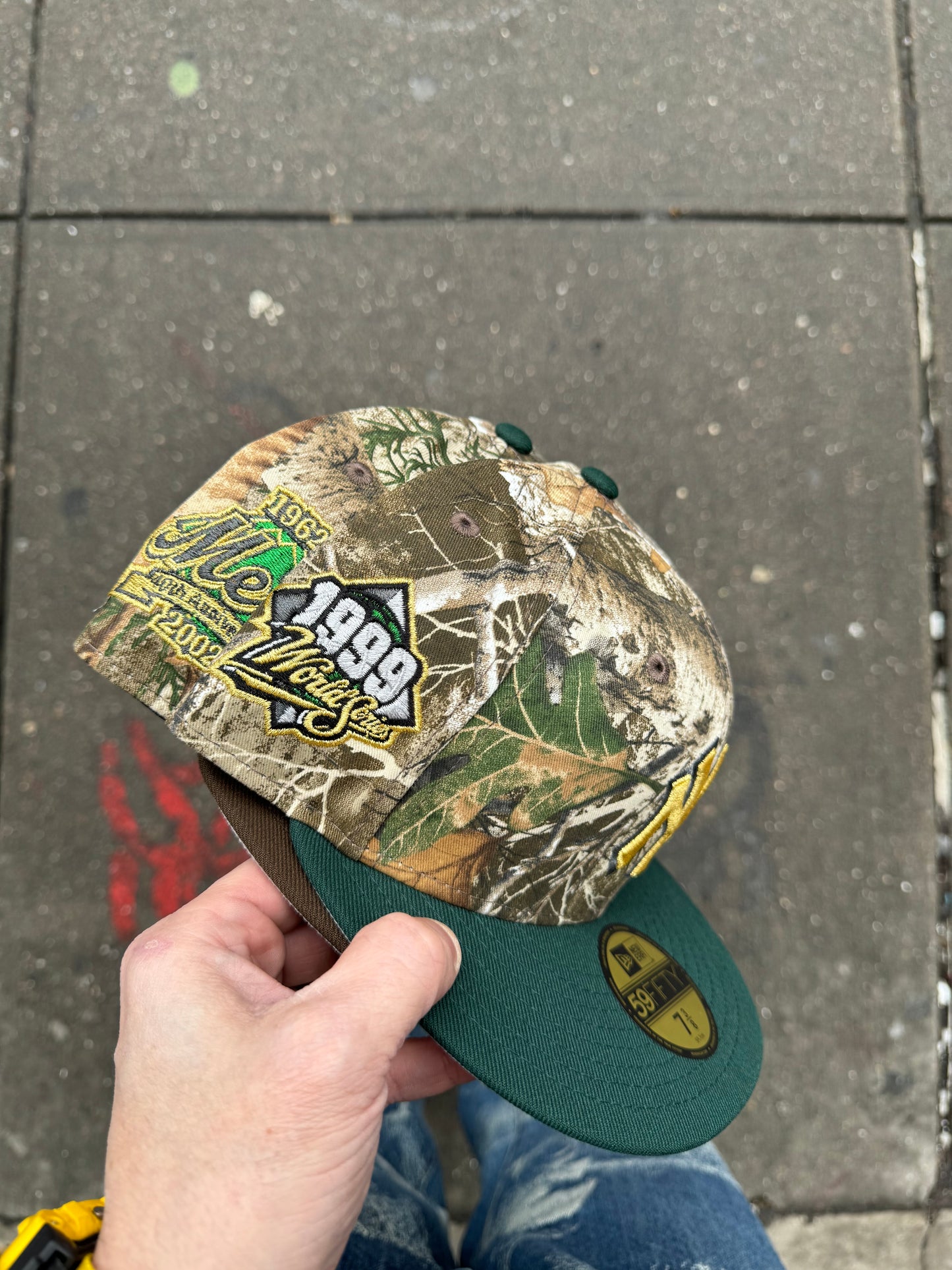 New York Yankees 1999 World Series Real Tree/Dark Green 59Fifty New Era Hat