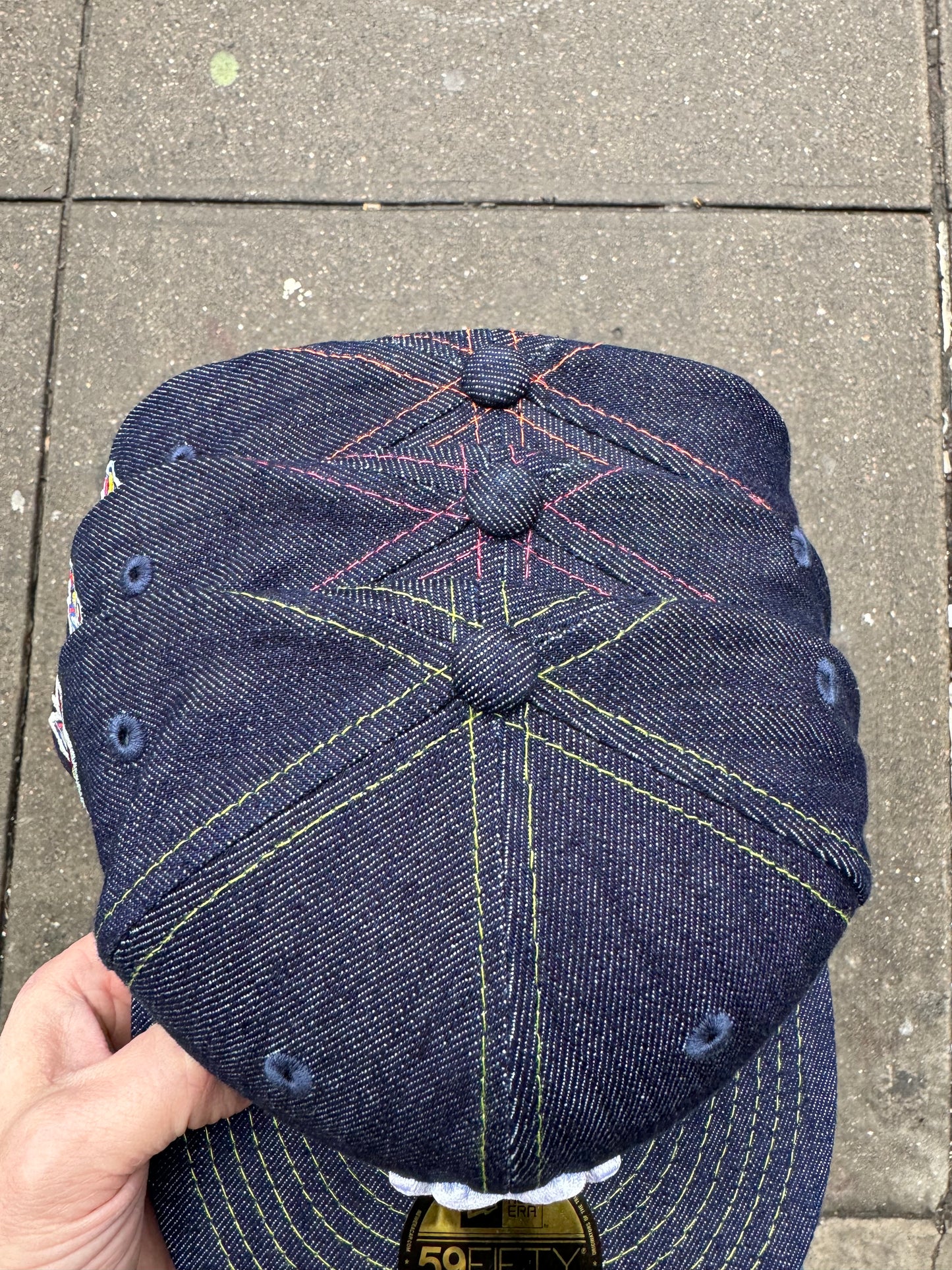 New York Yankees 1999 World Series Denim/Pink 59Fifty New Era Hat