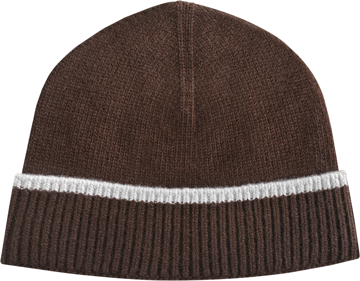 SNEEZE Contrast Stripe Beanie Brown