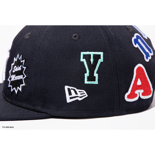 New York Yankees x SAINT Mxxxxxx × Navy New Era Japan 9Fifty Snapback Hat