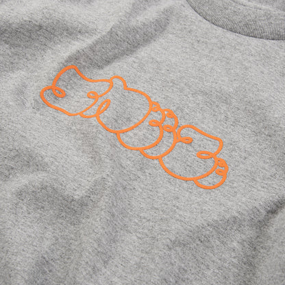 SNEEZE Logo Tee Grey/Orange