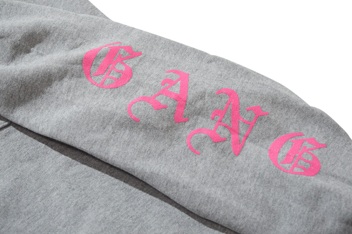 Gang Corp Globe Zip Up Sweatshirt Heather Grey