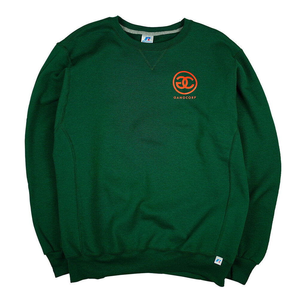 Gang Corp Logo Crewneck Sweatshirt Forest Green