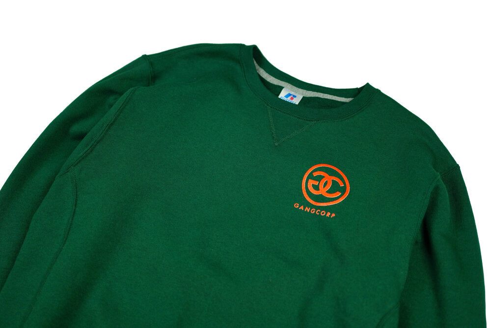 Gang Corp Logo Crewneck Sweatshirt Forest Green