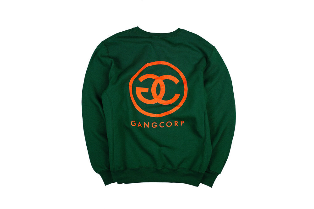 Gang Corp Logo Crewneck Sweatshirt Forest Green