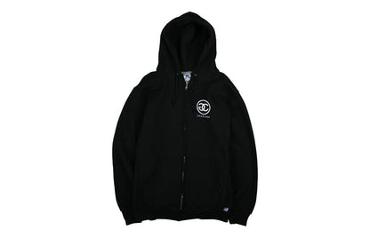 Gang Corp Logo Zip Up Sweatshirt Black