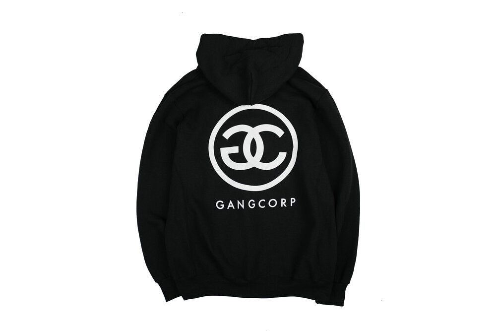 Gang Corp Logo Zip Up Sweatshirt Black