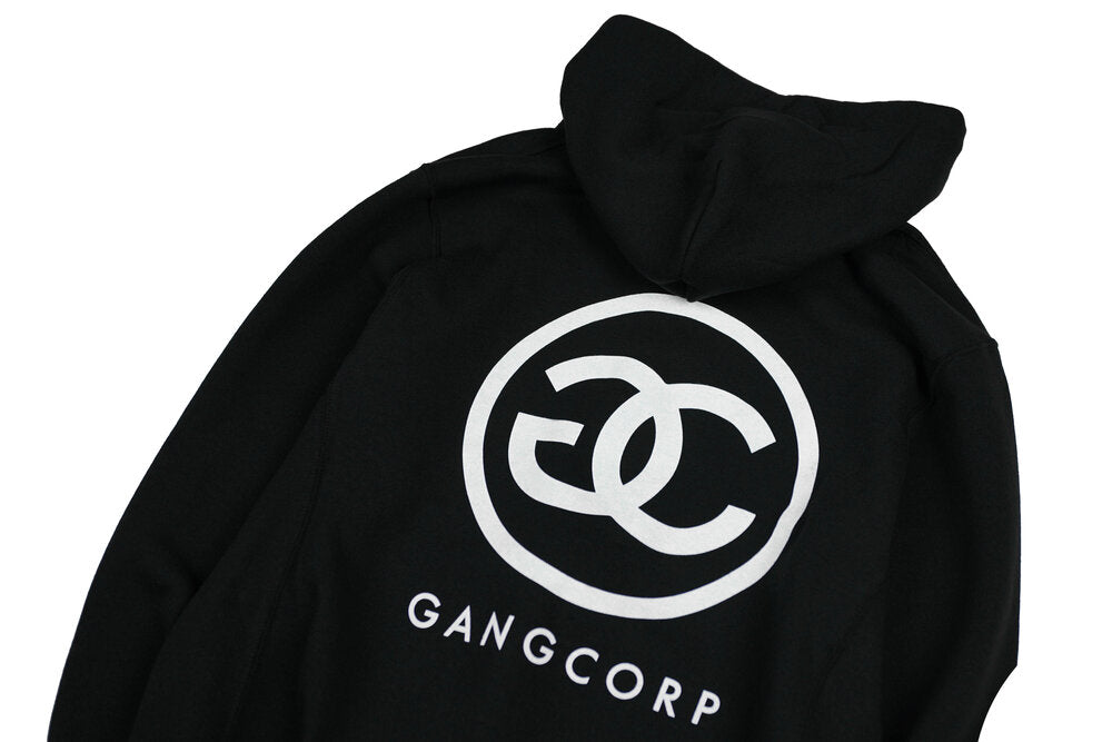 Gang Corp Logo Zip Up Sweatshirt Black